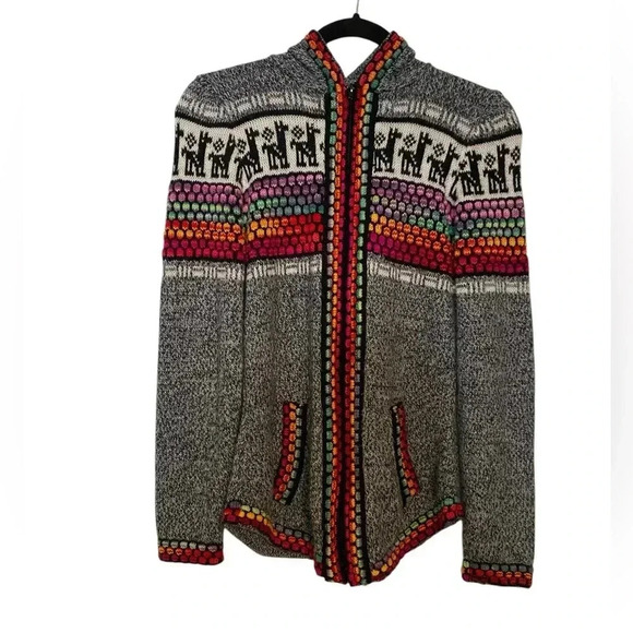 Andes Imports Alpaca Colorful Knit Sweater women’s small/medium - Picture 1 of 4